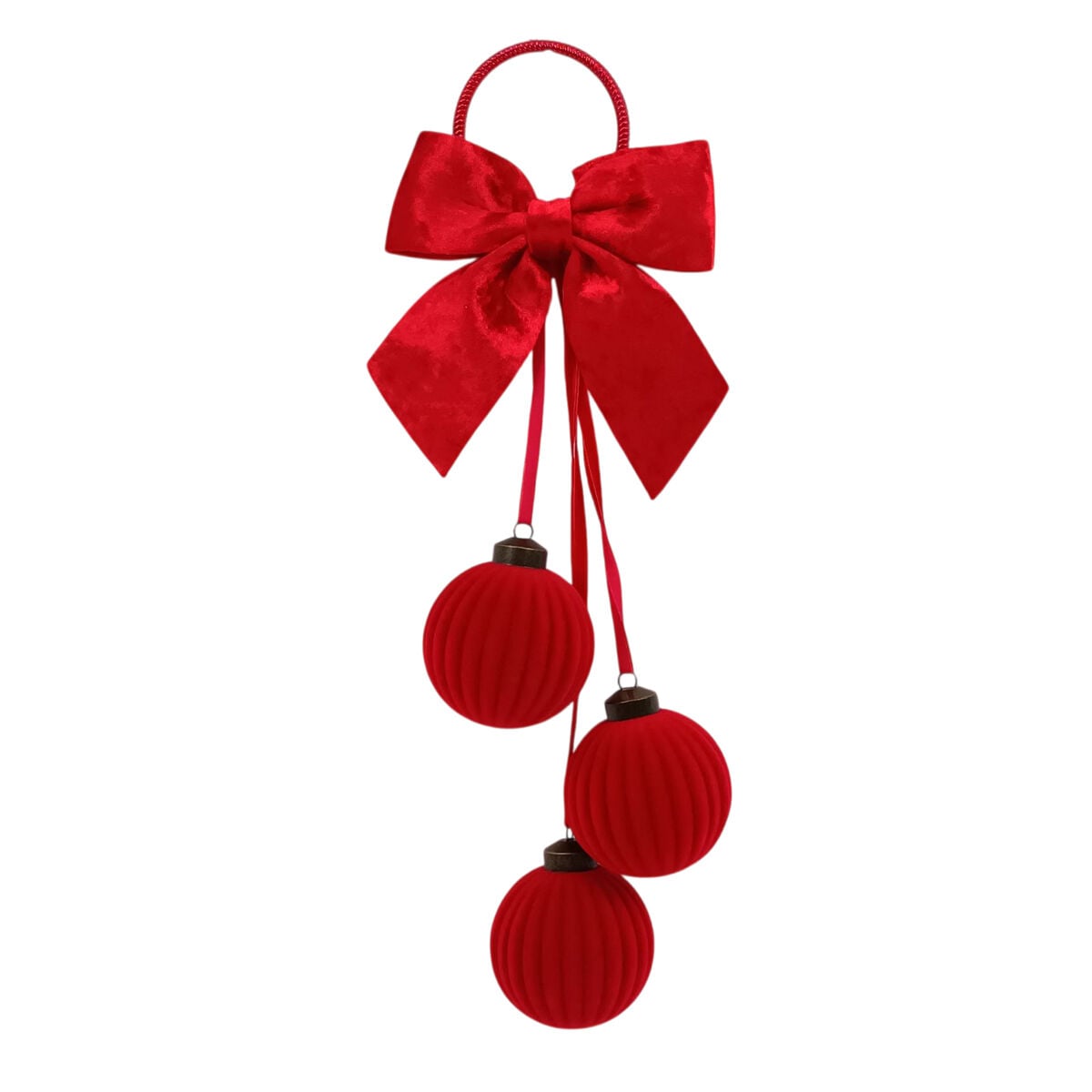 Pendurante com bolas de Natal 40cm, , large