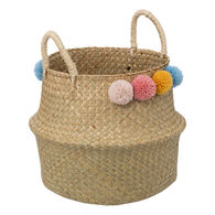 Cesta de almacenaje LIA con pompones