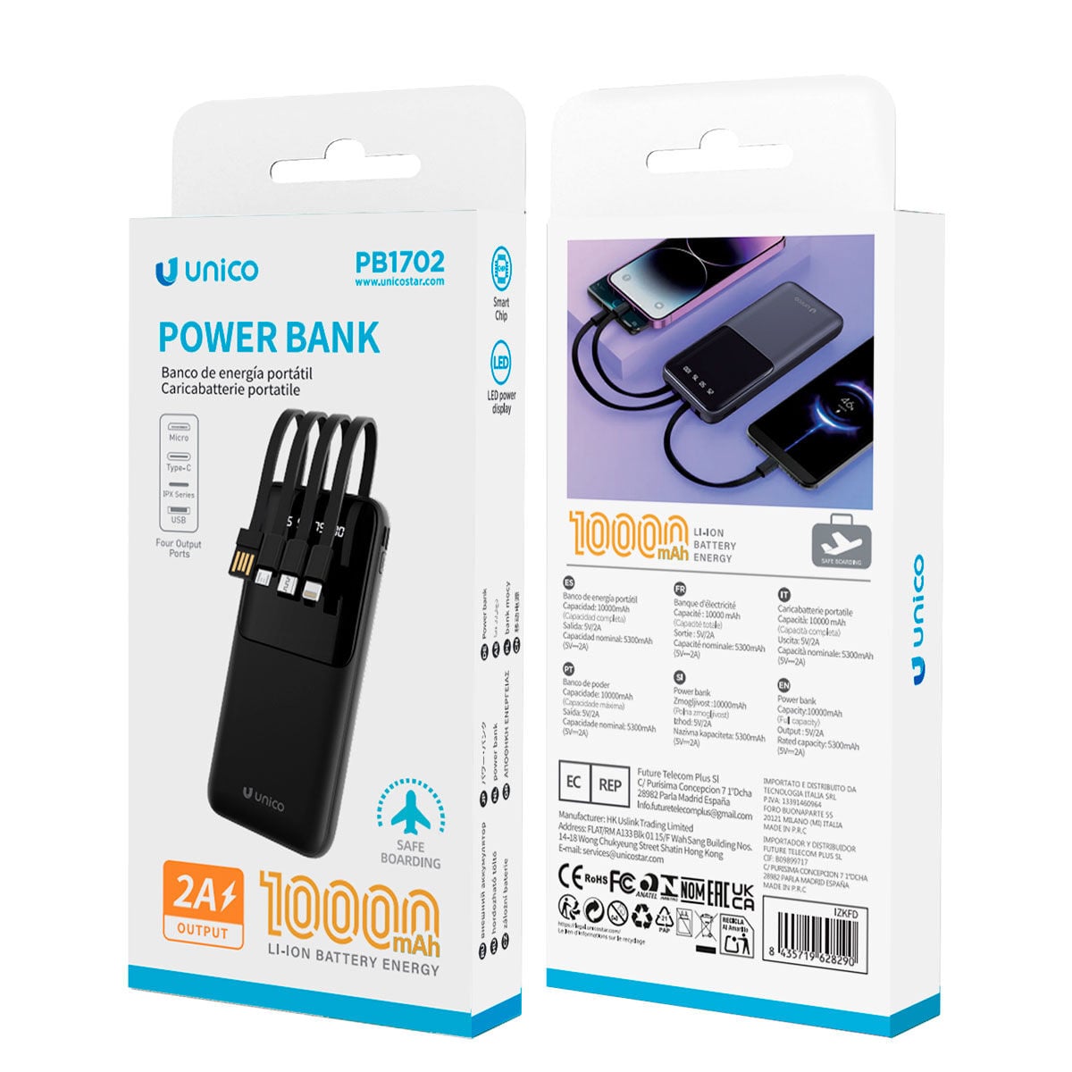 Powerbank de 10000mAh com Visor Digital, , large