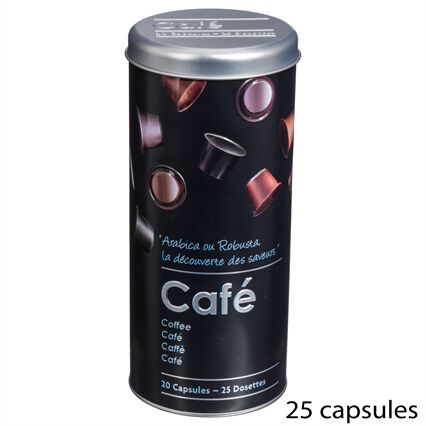 Lata para cápsulas de café em metal, , large