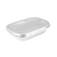 Conjunto 2 Caixas Pl&aacute;sticas Branco 1,4L