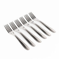 Conjunto De 6 Garfos De Sobremesa Dourado