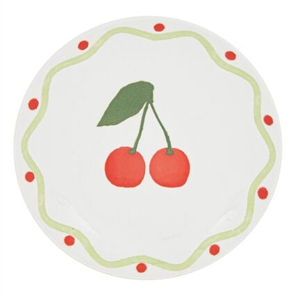 Prato de sobremesa FRUITY em porcelana 17cm, , large