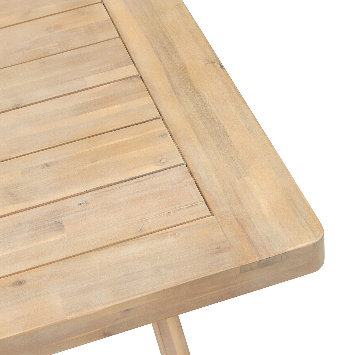 Mesa fixa XENIA em madeira acácia, , large