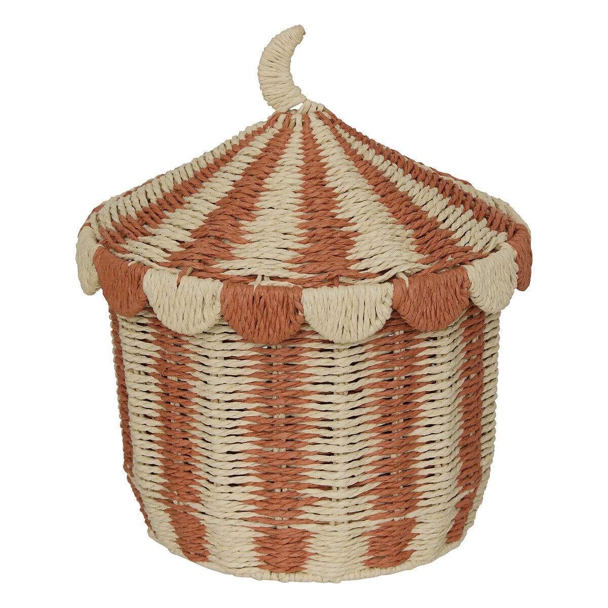 Storage basket NOMADE with lid, , large