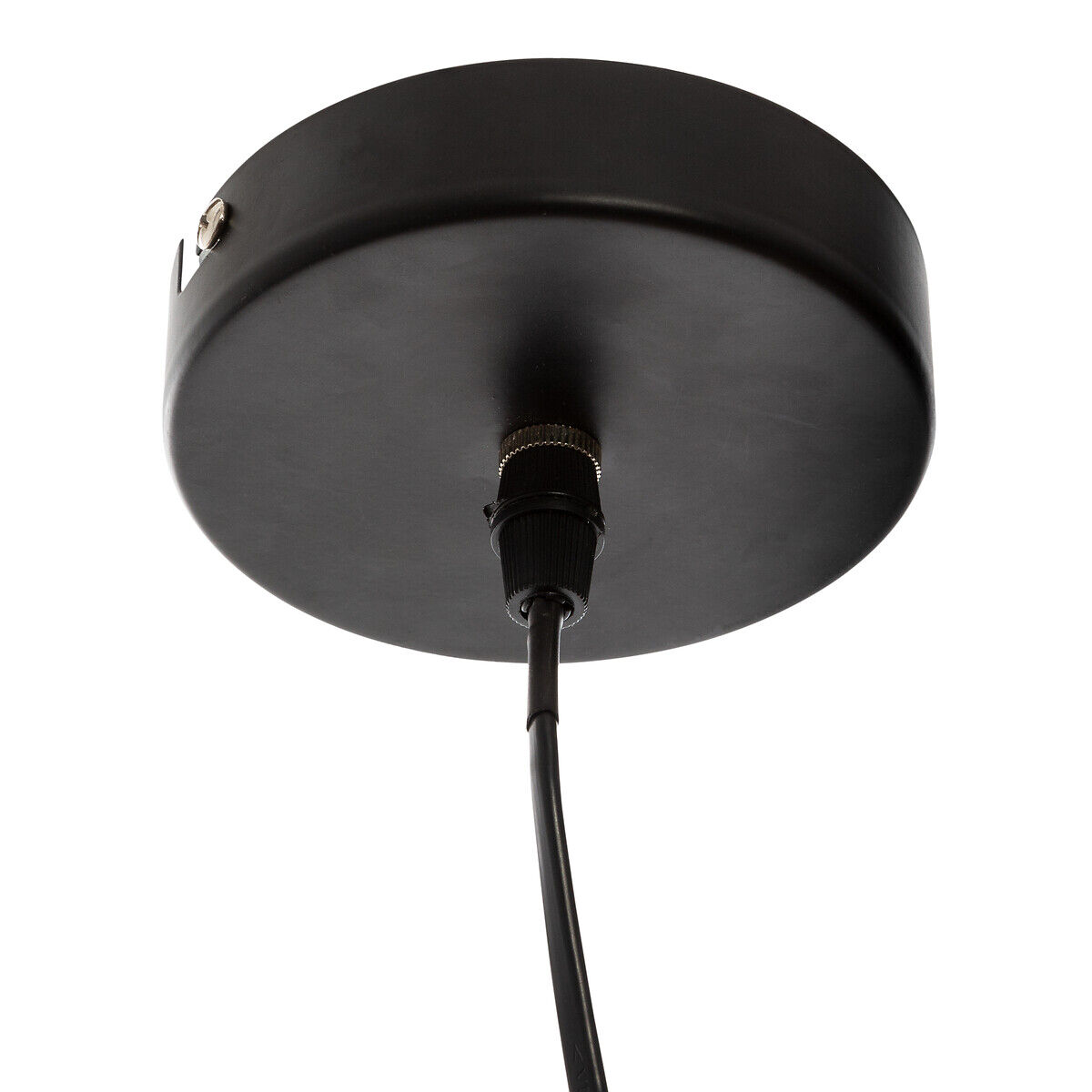 Candeeiro de teto em metal preto e dourado RODO, , large