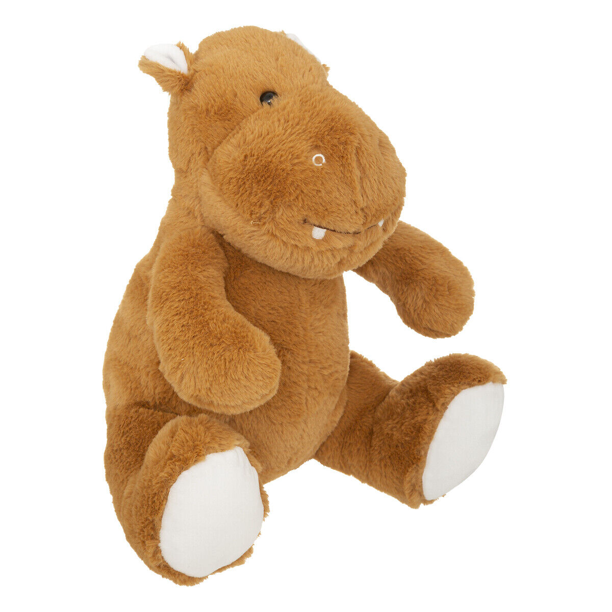 Peluche BIDU hipopótamo castanho 30x24x28cm, , large