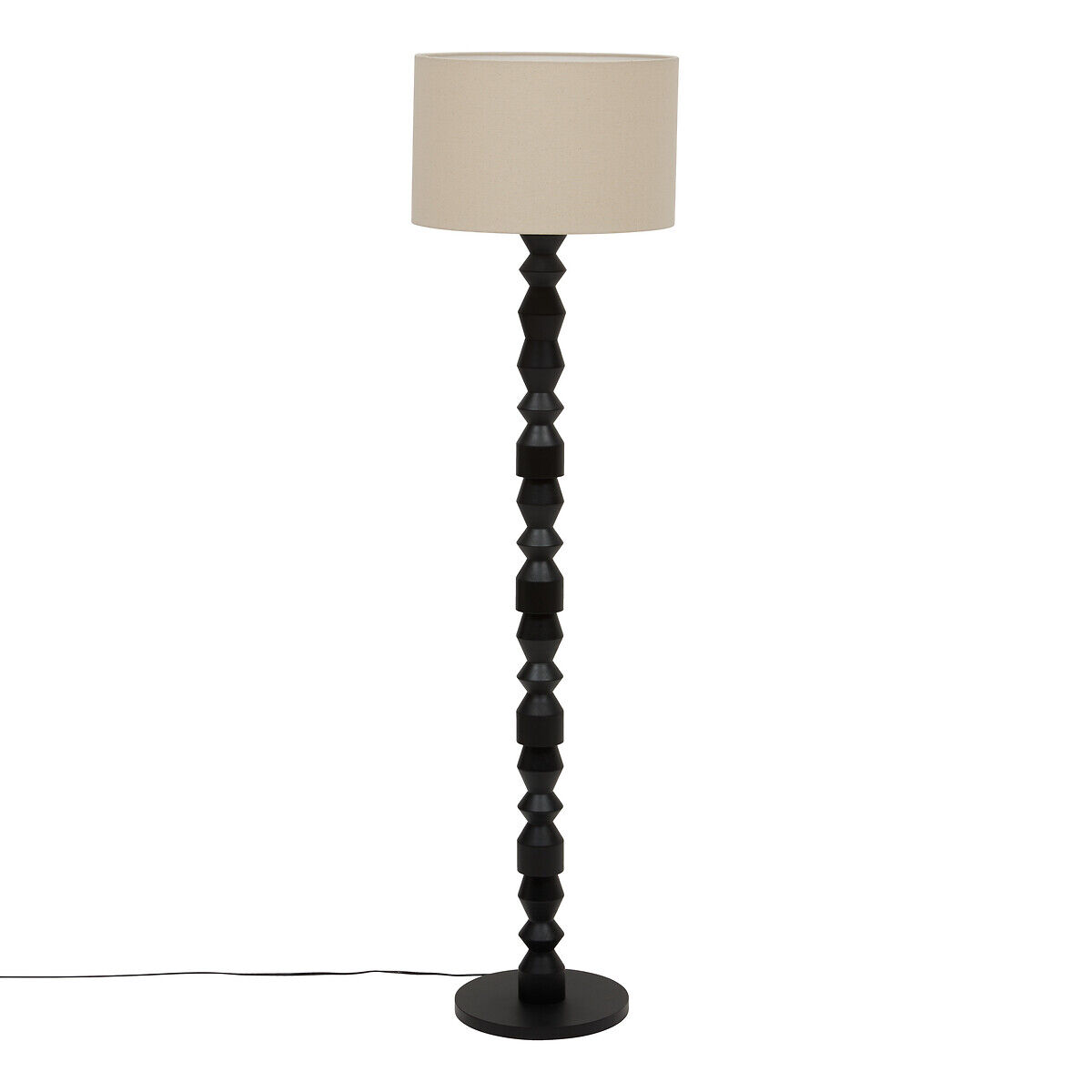 Candeeiro de pé YULIA em madeira 150cm, , large