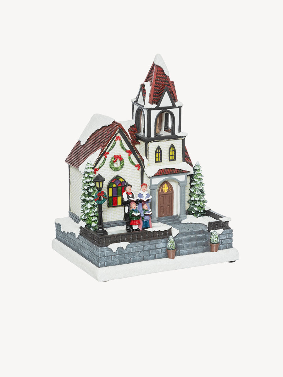 Aldea Iglesia Con Coro Y LED, , large