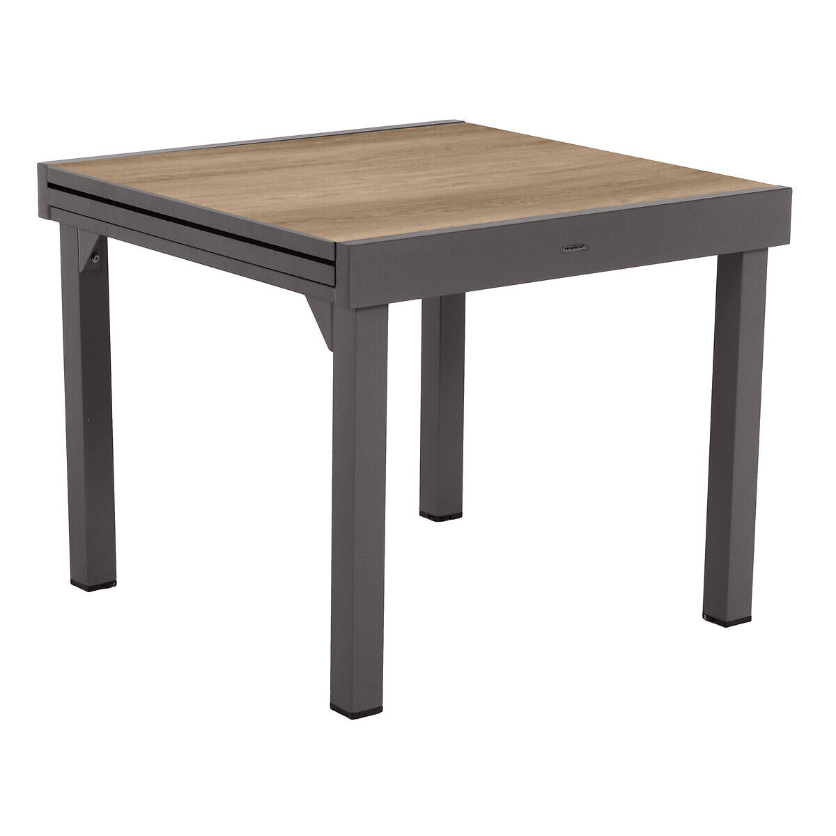 Mesa extensível PIAZZA tonka em alumínio 90-180cm, , large