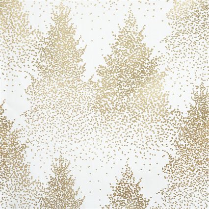 Toalha de mesa branca com árvores douradas 140x360cm, , large