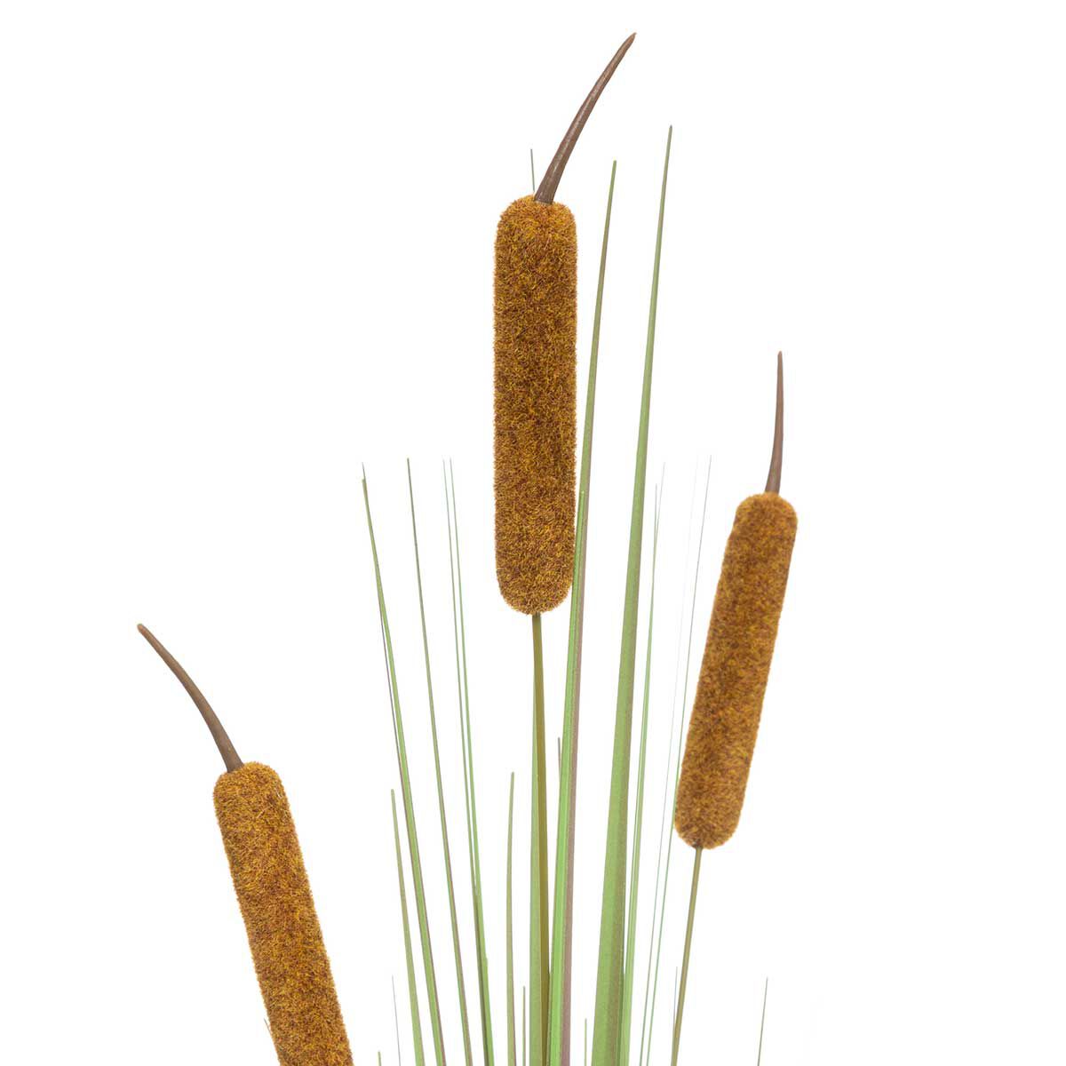Haste roseau com 3 flores artifical, , large
