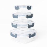 Hermético Cuadrado Vidrio 1.2L