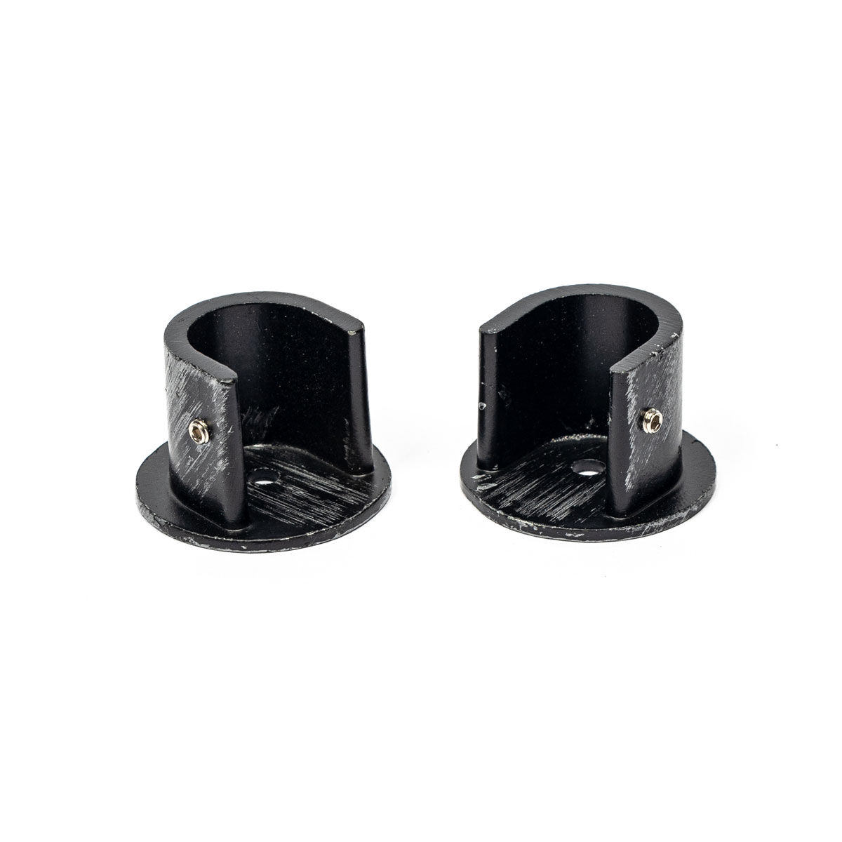 Conjunto de 2 suportes parede preto e prateado d20, , large