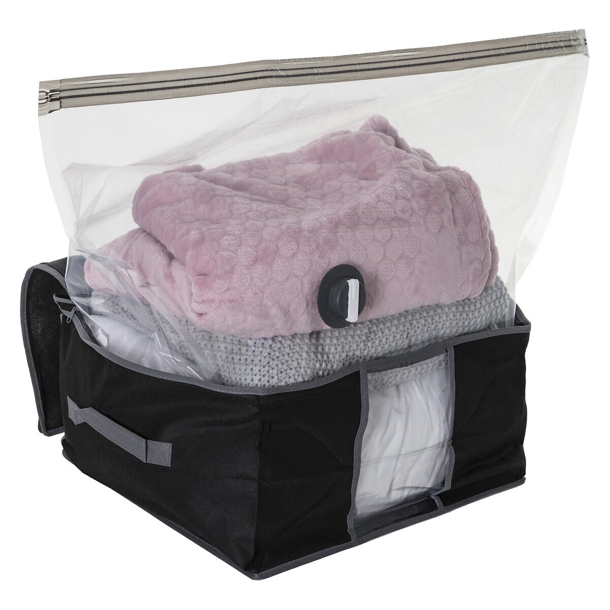 Conjunto de caixa arrumação com saco, , large