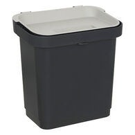 Cubo de basura rectangular negro 5L