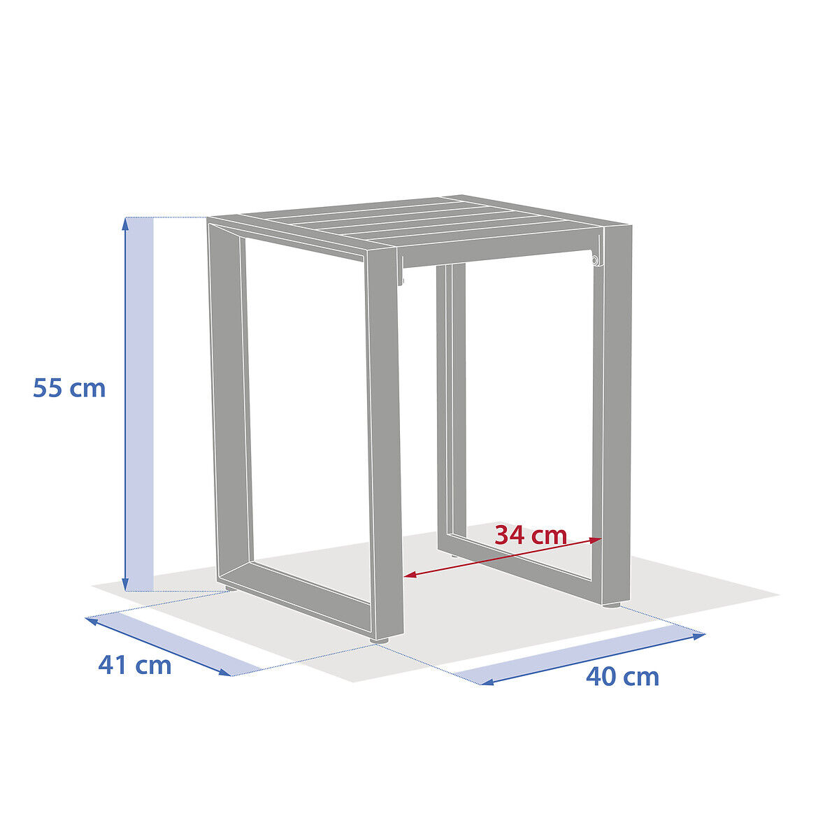 Mesa de apoio ALLURE branco, , large