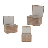 Cesto wc bambú y tela