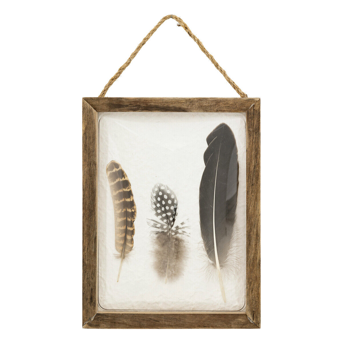 Quadro decorativo JONAS plumas em mdf 34,5cm, , large