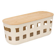 Cesto para ropa con tapa HARMONY beige 5.65L