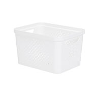 Cesto de almacenaje PIXEL blanco 16l