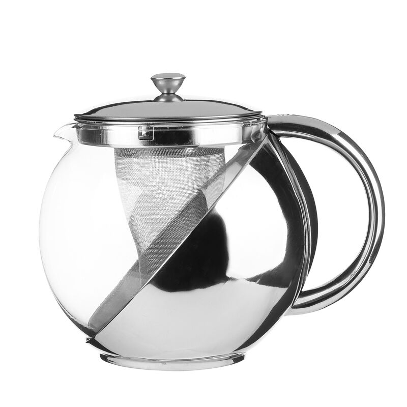 Chaleira em inox com filtro 1,10l, , large