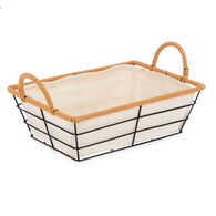 Panera Rectangular Metálica Con Asas