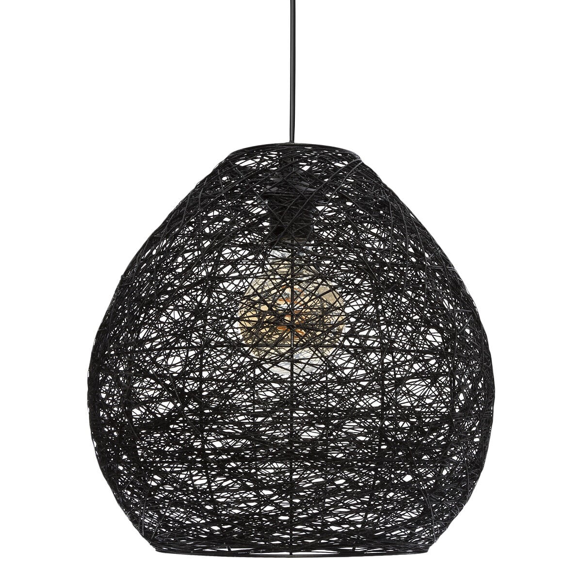 Candeeiro de teto MONA em preto, , large