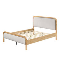 Cama beige SORA 160x200cm