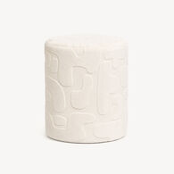 Puf con almacenaje DELOR blanco