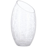 Jarra De Vidro Transparente Craquele