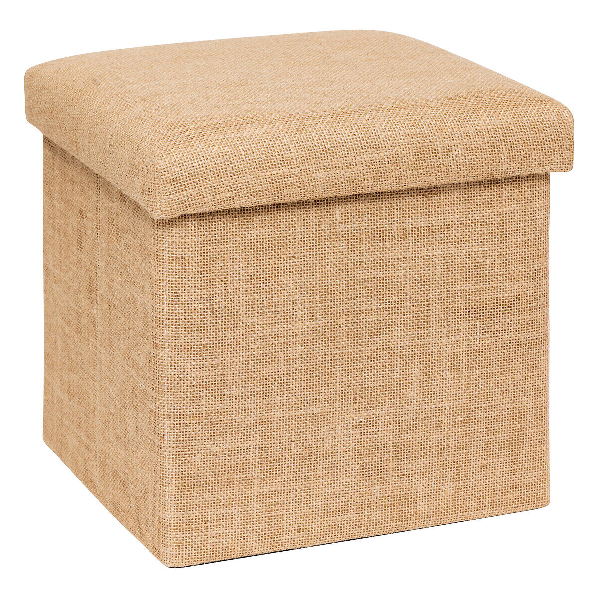 Pufe MIXMODUL efeito juta em mdf 31x31cm, , large
