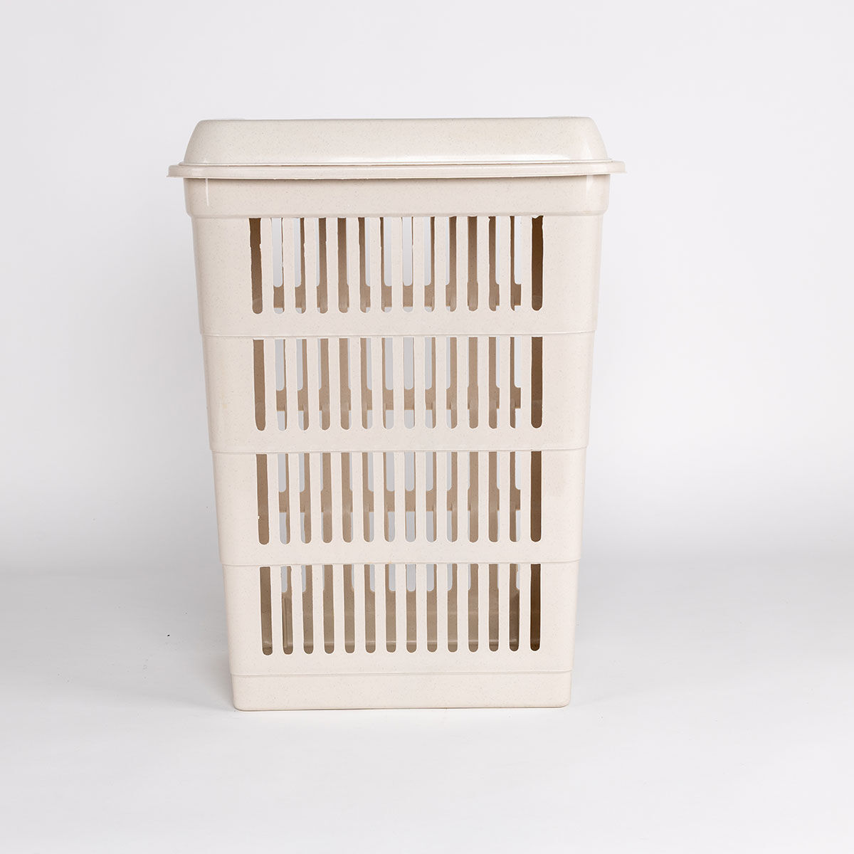 Laundry hamper with lid cream, , large