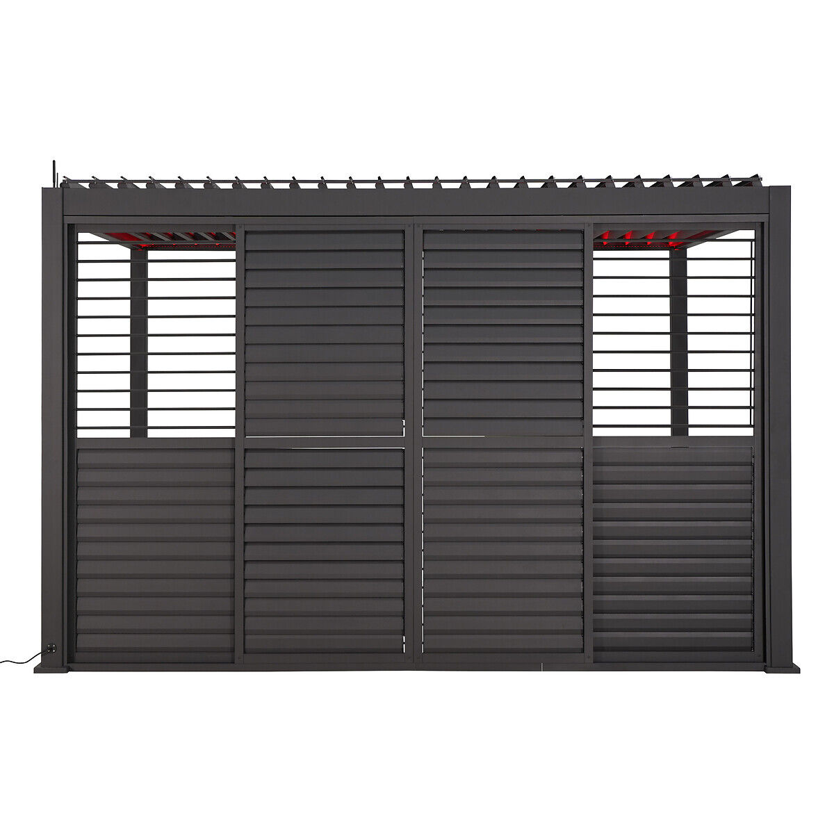 Persiana para pérgola ÉVORA cinza escuro 3m, , large