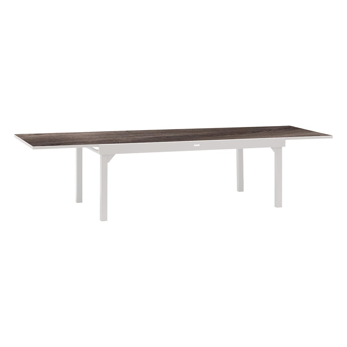 Conjunto de mesa PIAZZA extensível e 6 cadeiras OXY brancas, , large