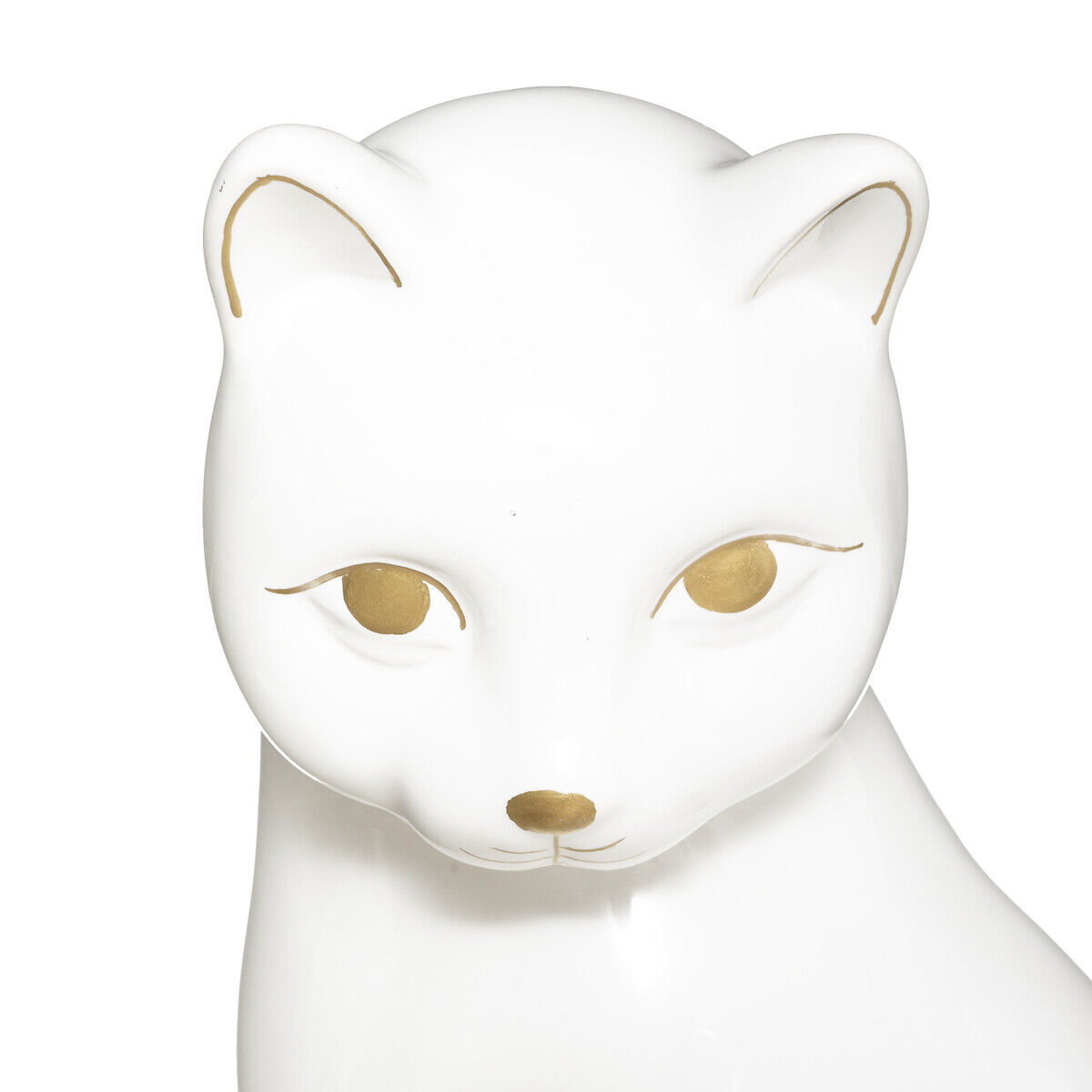 Gato decorativo mya branco em cerâmica, , large