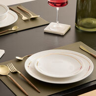 Plato de postre SELENA blanco de porcelana 18cm
