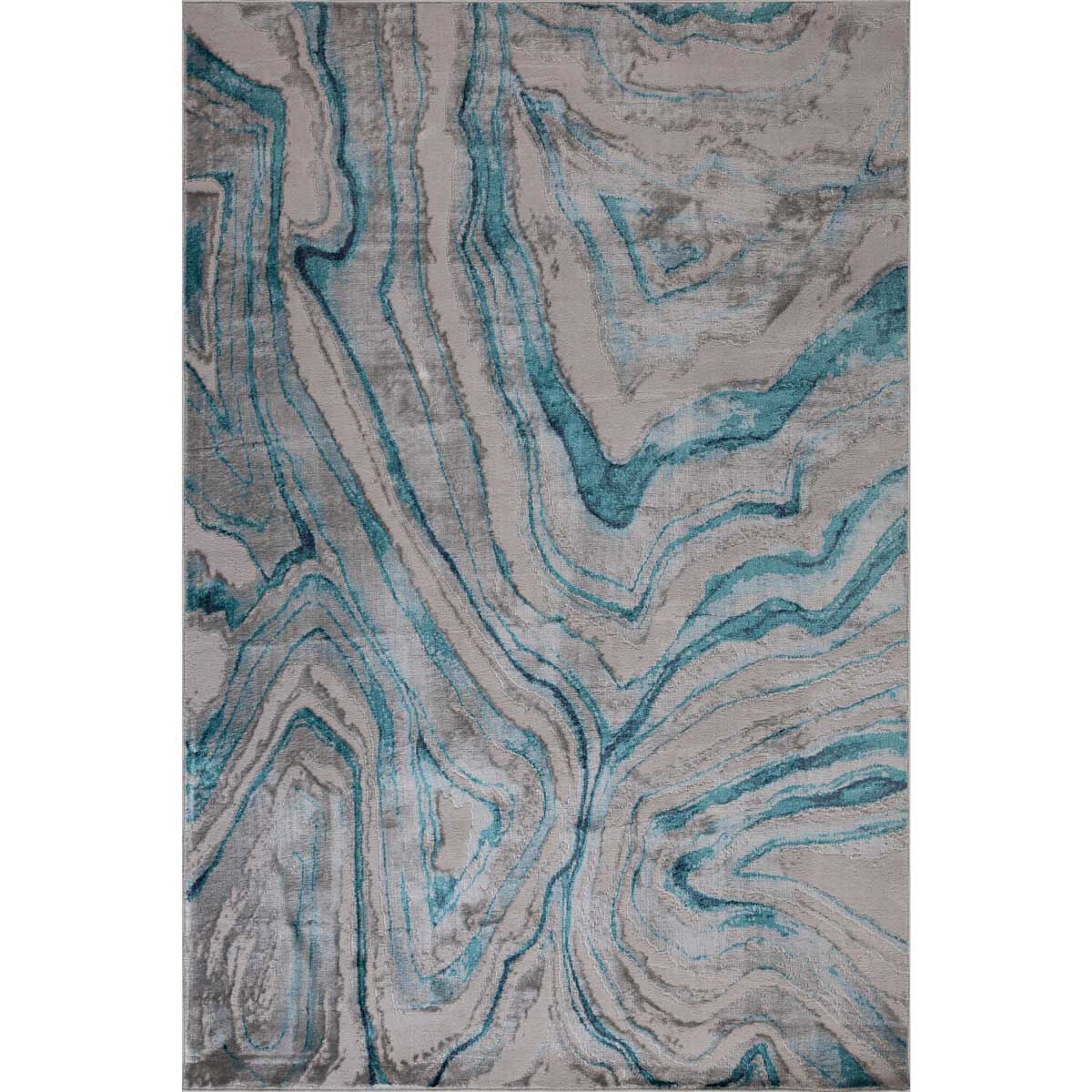 Tapete ZAHA abstract cinza e azul 120x160cm, , large