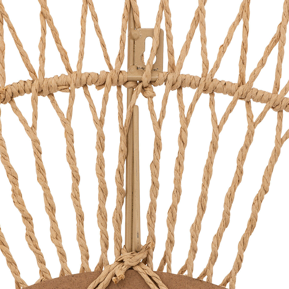 Espelho de parede MILLIE bege em corda 75cm, , large