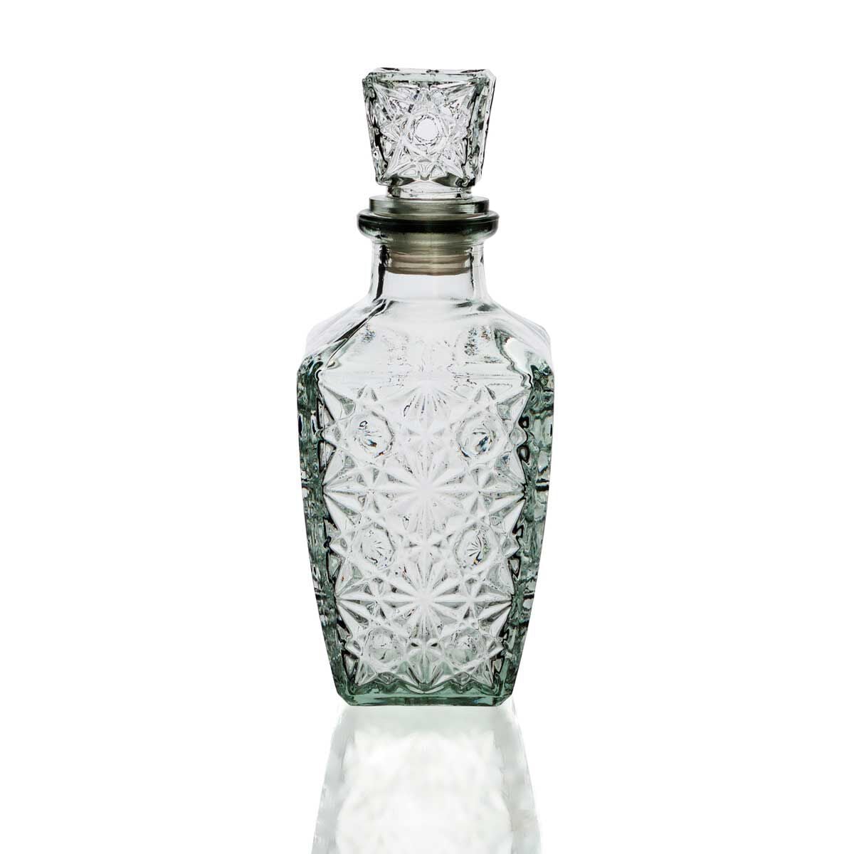 Rectangular liqueur bottle in glass, , large