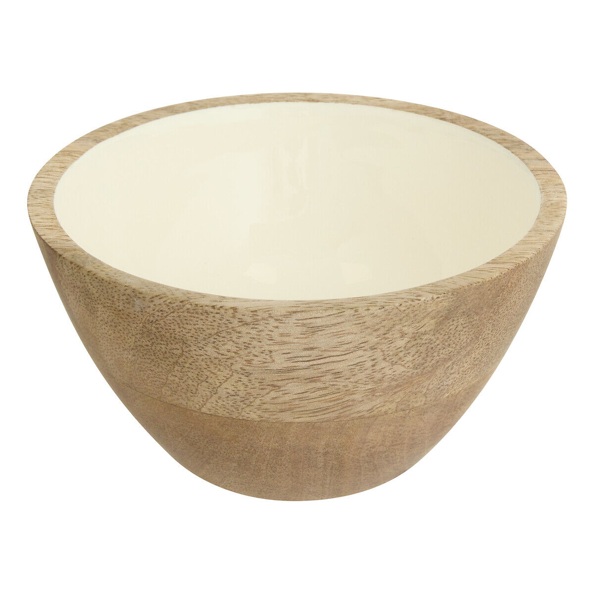 Tigela INAYA branca em madeira mango 13cm, , large