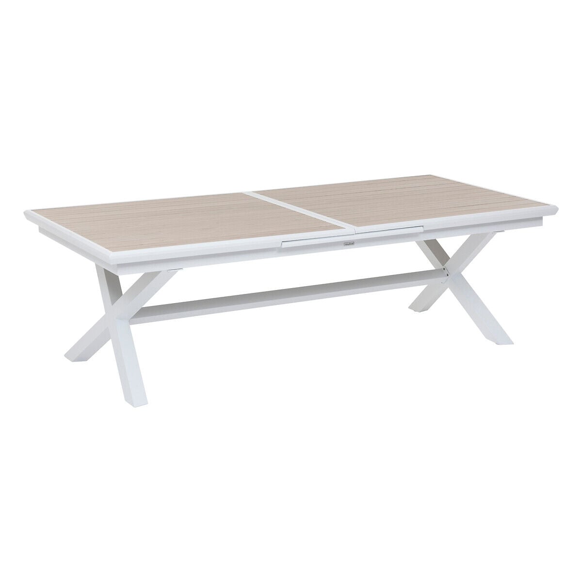Extendable table AXIOME honey clay wood effect, , large