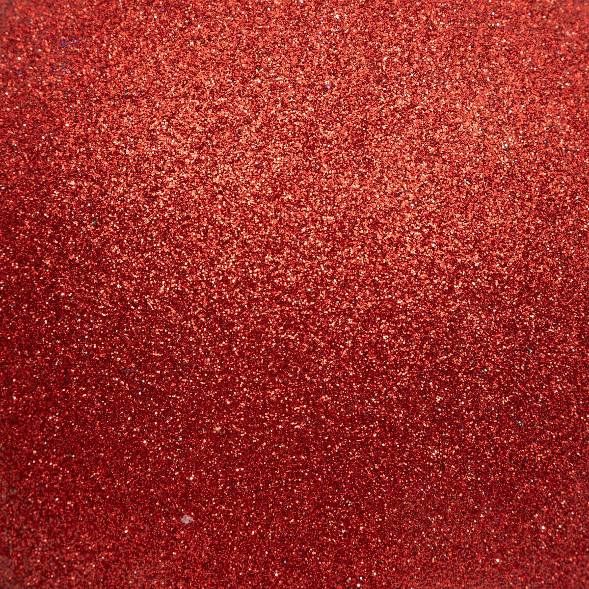 Christmas bauble maxi red with glitter, , large