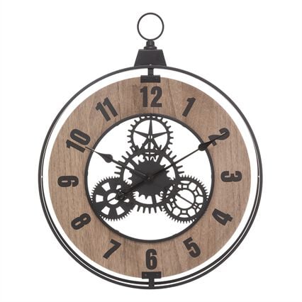 Relógio mecânico JACK em metal 57cm, , large