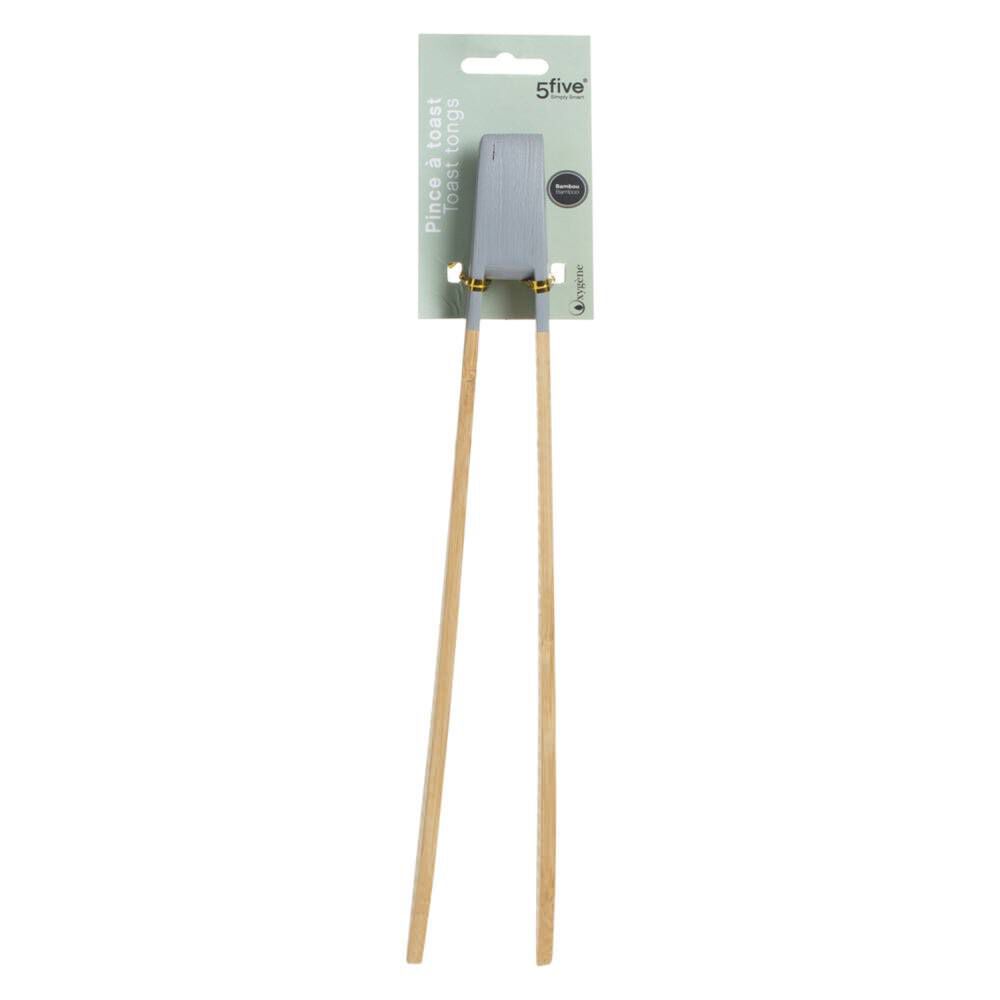 Pinça para cozinha em bambu, , large