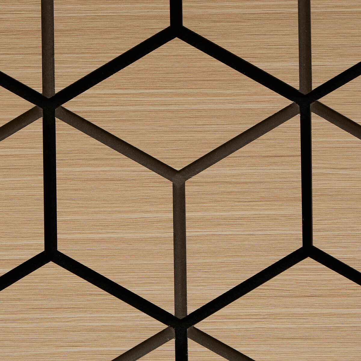 Painel decorativo hexagonal CLINT bege 69x56,5cm, , large