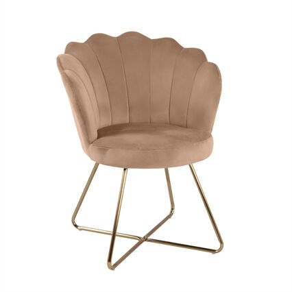 Armchair BLOOM in velvet with legs, , large