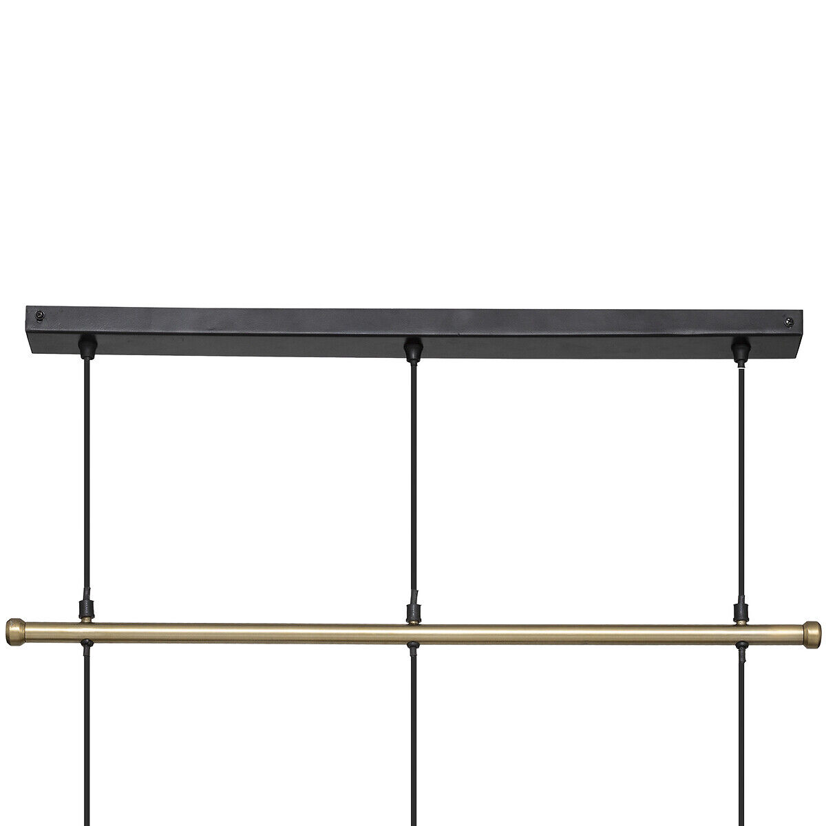 Candeeiro de teto CARAVANE dourado com 3 focos de luz, , large