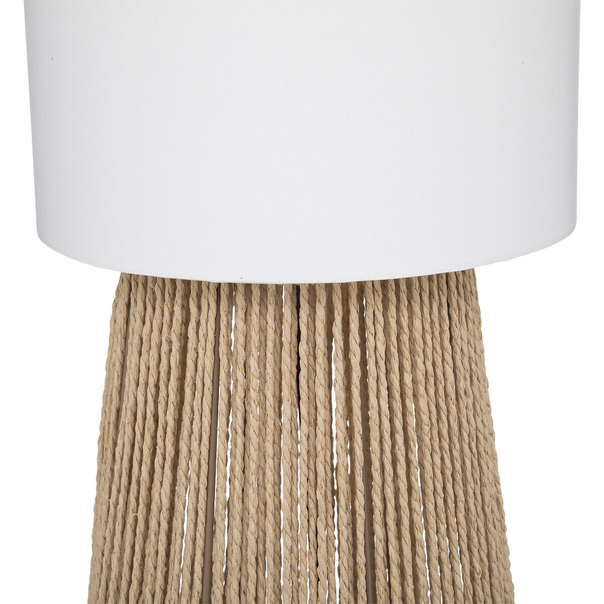 Candeeiro de pé AISSA bege em corda 130cm, , large