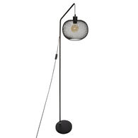 Candeeiro Ch&atilde;o Emie Preto Em Metal 157cm